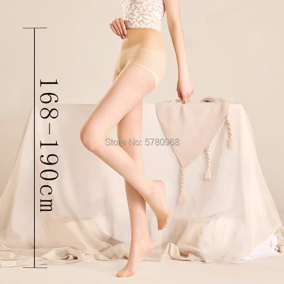 Summer Extended Long Tights For Women Ultra Thin Transparent Silk Tall Lady Sheer 3D Plus Pantyhose Female Breathable Leggings