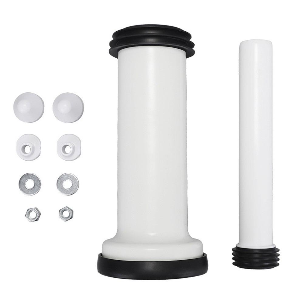 310mm PP Wall-Mounted Toilet Connection Kit, Including Drain Pipe, Flush Pipe Seal, And Screws, Suitable For Most Toilets.