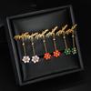 Atoztide Custom Name Earring for Women Girl Stainless Steel Jewelry Handmade Beads Flower Earring Personalized Birthday Gift
