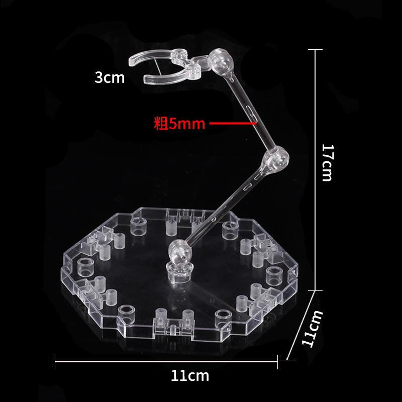 

10PCS Action Figure Stand Model Support Stand Clear Assembly Doll Display Holder Base Compatible HG RG SD SHF Gundam 1/144 Toys