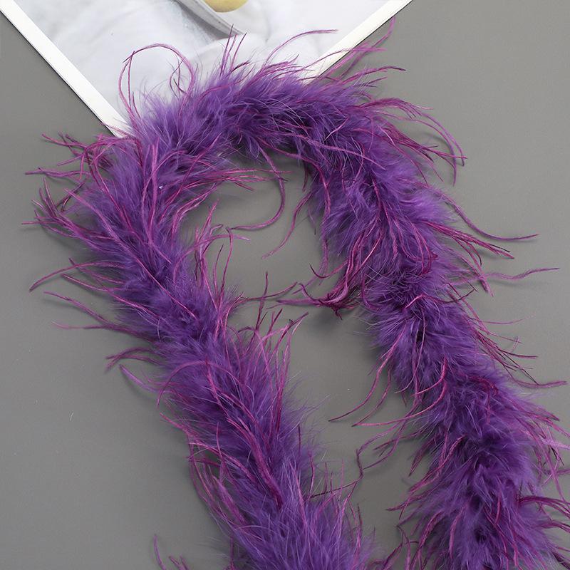 Strisce di Piume di Struzzo Colorate per Costumi da Ballo Fai-da-Te e Accessori