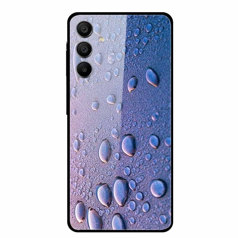 For Samsung Galaxy A16 Case Hard Tempered Glass Cover Colourful Back Shield Bumper for Samsung A 16 5G SM-A166B Protector Funda