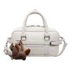 2026 New Fashion Simple PU Material Boston Shoulder Bag Versatile Minority Design Sense Commuter Crossbody Bags for Women