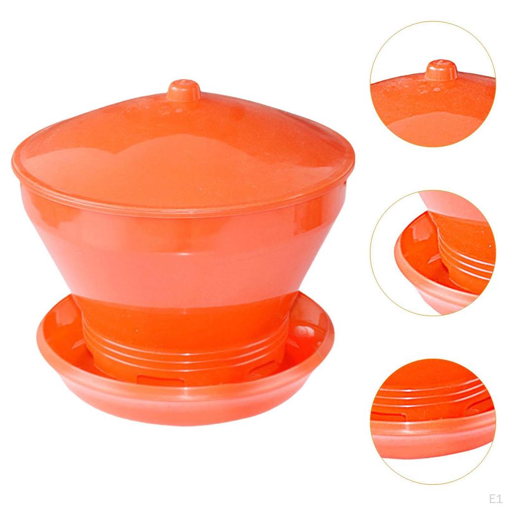 Automatic Chicken Bird Feeder, Farm Feeding Bucket, Detachable Bowl, Livestock Breeding