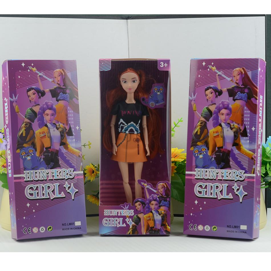 Anime 30CM K-Pop Demon Hunters Doll Vinyl Toy Rumi Mira zoi Character vinyl mask figurine Birthday Gift Fan Club Gifts