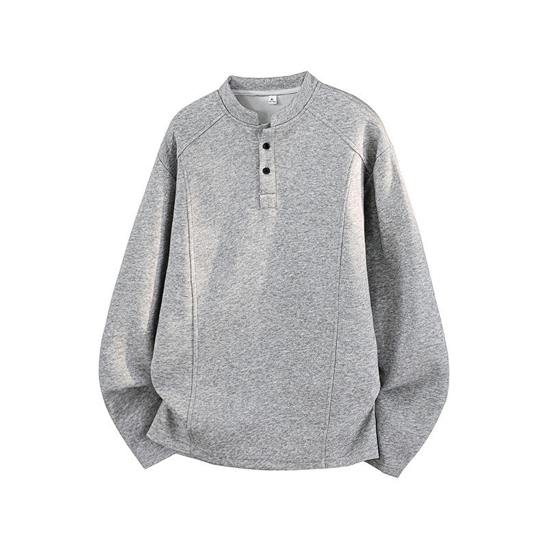 Vintage Locker Geschnitten Langarm Unisex Sweatshirt Einfach Vielseitig
