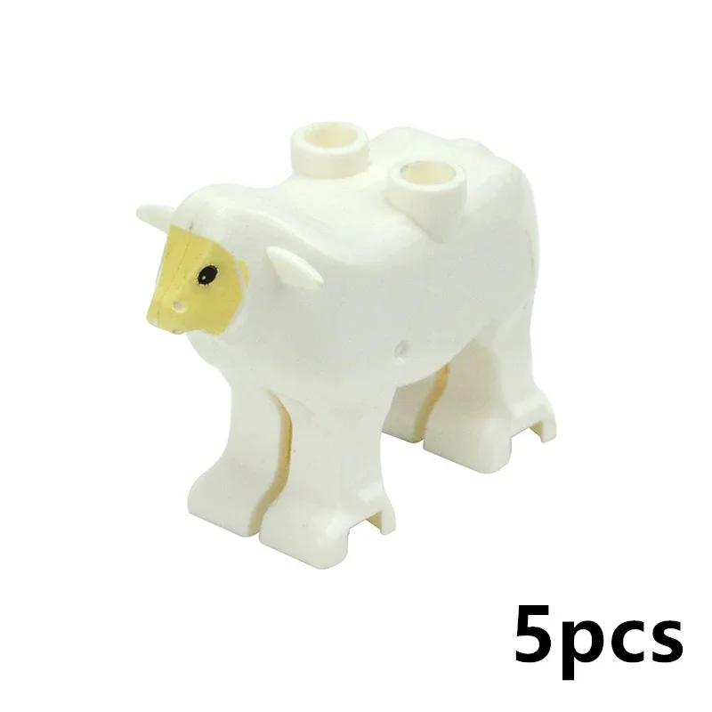 DIY Creative Model Cute Animal MOC Building Blocks Brick Little Pet Zoo Dog Duck Tortoise Penguin Cat Pig Bird Rabbit Toys