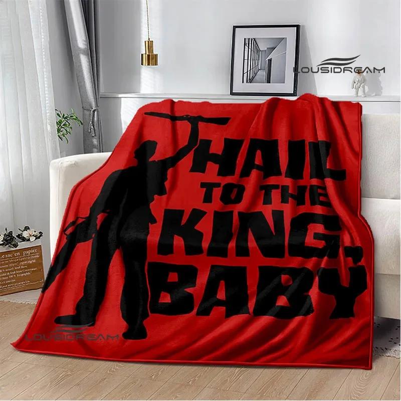 Movie The Evil Dead Printed Blankets Picnic Blanket Flannel Warm Blankets Soft Cozy Blanket Home Travel Blanket Birthday Gift
