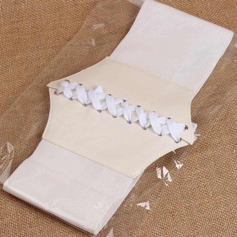 Waist Wide Band Shape Corset Belt Cincher Underbust Women Ultra PU Elastic Clothing Accesoories Female Decorations