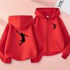 Fashionable Cartoon Printed Sports Zipper Jackets for Boys Girls Suitable for Children Aged3 To13 for Casual Anime Autumn Winter