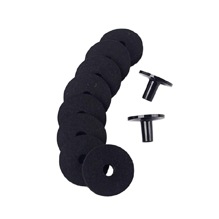 Pack Of 10 Professional Drum Felt Bottom Cover Drum Felt Bottom Covers Replacement Set For Superior Vibration Isolation
