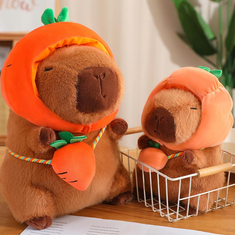 Vegetables Kapibala Dolls Peppers Carrot Capybara Plush Toys Children's Birthday Gifts Will Be Called Rag Dolls