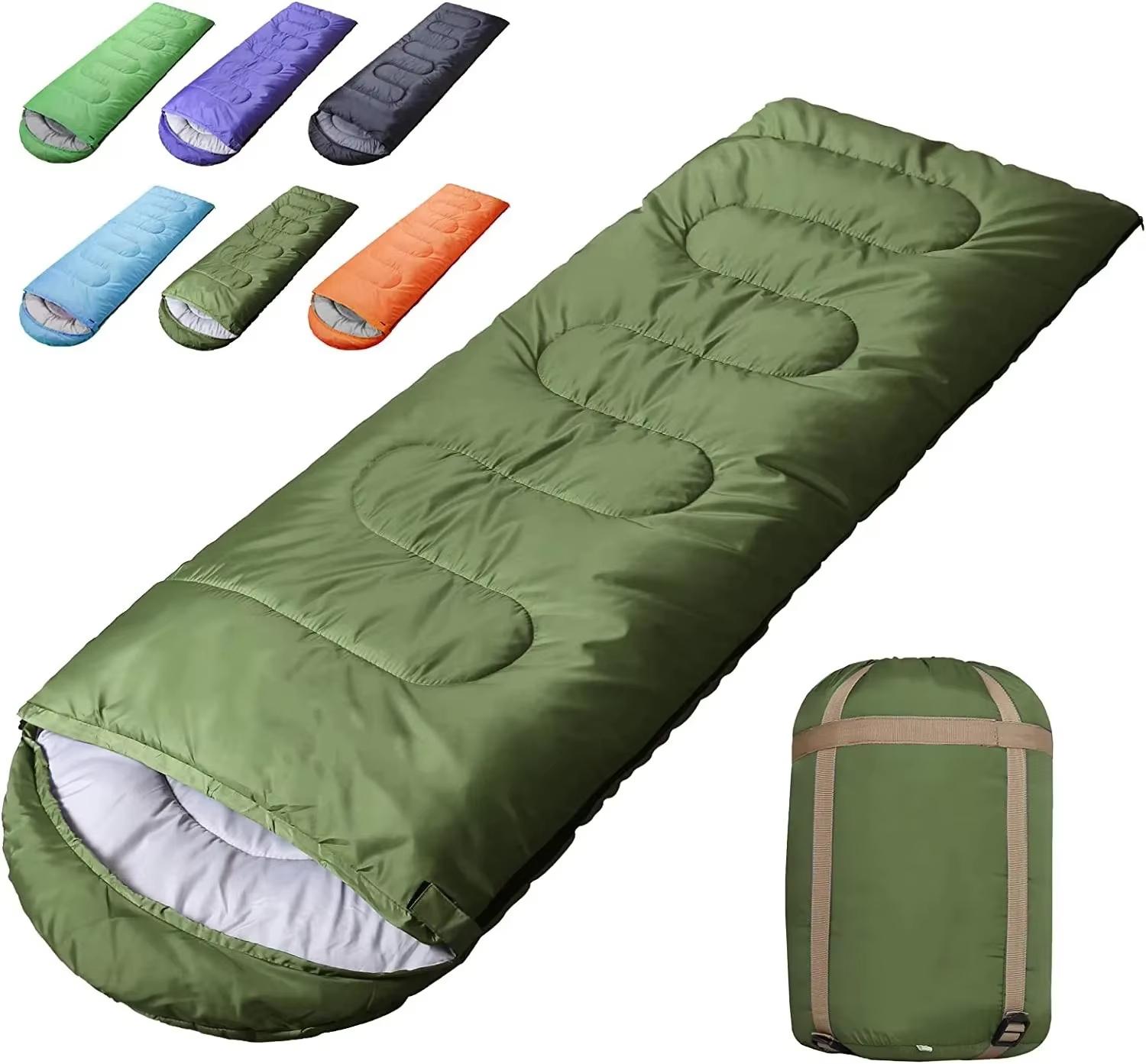 Hot Sale Cheap Portable Comfort Outdoor Envelope Hollow Cotton Camping Sleeping Bags