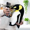 Fluffy Penguin Plush Toy Soft Emperor Penguin Doll Realistic Antarctic Bird Stuffed Toy Comfortable Animal Pillow Birthday Gift