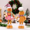 Adorable Cartoon Gingerbread Man Figurine Charming Holiday Decoration For Christmas