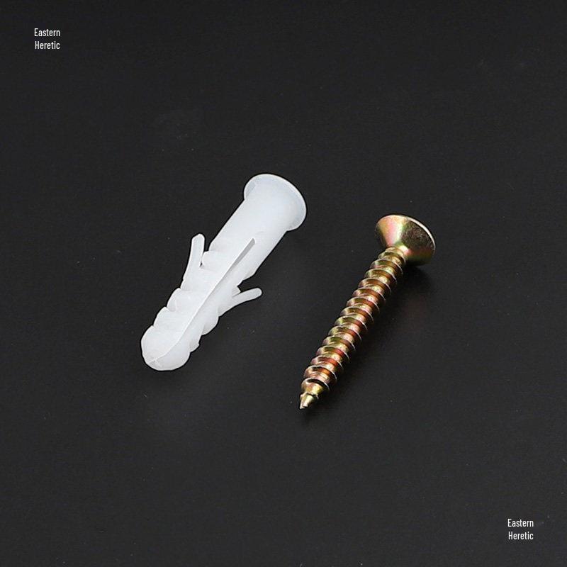 Plastic Expansion Tube Set with Screws and Rubber Plugs (5-12mm)