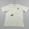 Vintage Bonds Grey '90s Popeye Embroidered Casual Tee T Shirt Mens XL