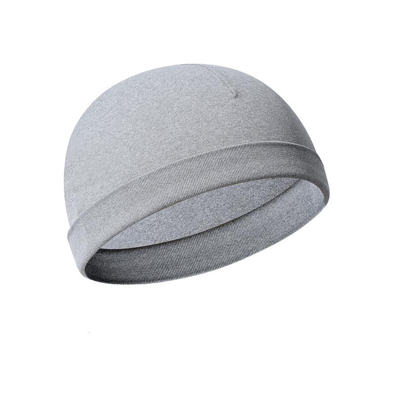

New Winter Outdoor Sweat Absorbing Warm Cycling Semi-Circle Ski Running Hat Sports Knitted Hat for Men and Women серый
