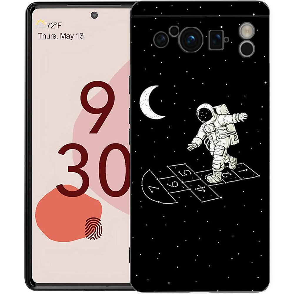 For Google Pixel 10 Pro Phone Case Pixel 9 Pro XL TPU Case Pixel 8 Pro 9A 8A 7A 7 6A 6 Pro Soft Cover Lovely Astronaut