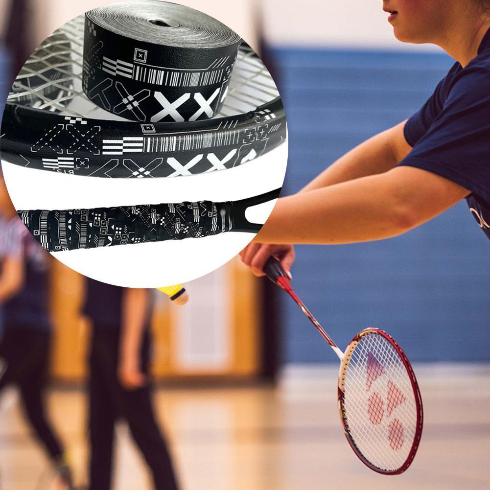 Badminton Tennis Racket Grip Rubber Individual Matte Anti-slip, Grip Dry Wicks Protective Strap Sweat Accessories Grip Printed