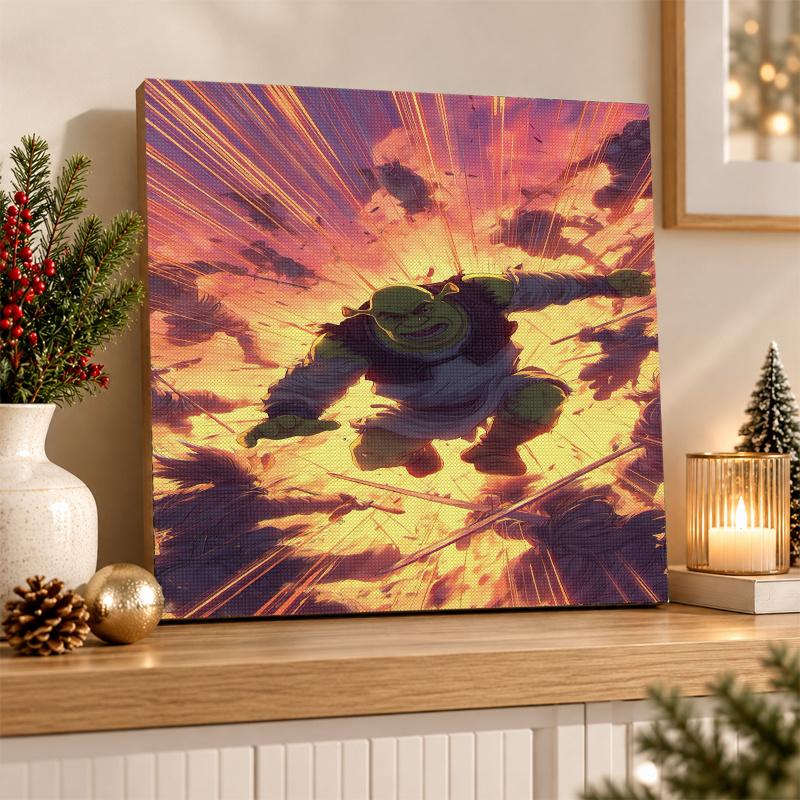 Shrek Diamond Painting Kit 5D Full Drill DIY Diamond Mosaic Wall Art Home Decor