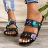 Women's Slippers 2024 Summer Soft Soled Flat Sandals for Outdoor Leisure and Comfort, Open Toed Women's Slippers Sandals