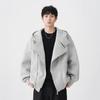 American Unisex Double Zipper Hoodie: Spring Heavyweight Trend Brand Design Emotion Jacket
