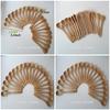 10Pcs/Set 5.1inch Wooden Spoon Ecofriendly Tableware Bamboo Scoop Coffee Honey Tea Spoons Stirrer Dessert Honey Soup Cutlery