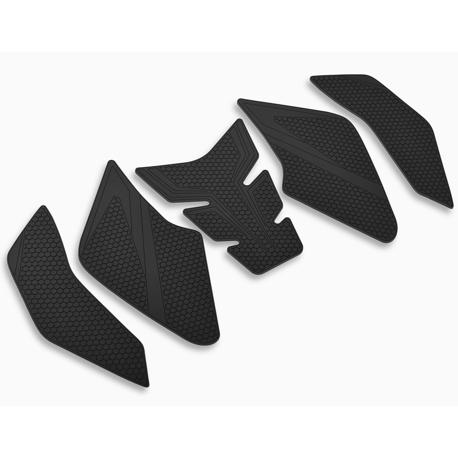 

LEDISHUN Traction Pad Street Bike Kit for Suzuki GSX-8S (2023~) and GSX-8R (2024~) 8BL-EM1AA Tank Pads (Black, Left, Middle, Right, Bottom, Set of 5)