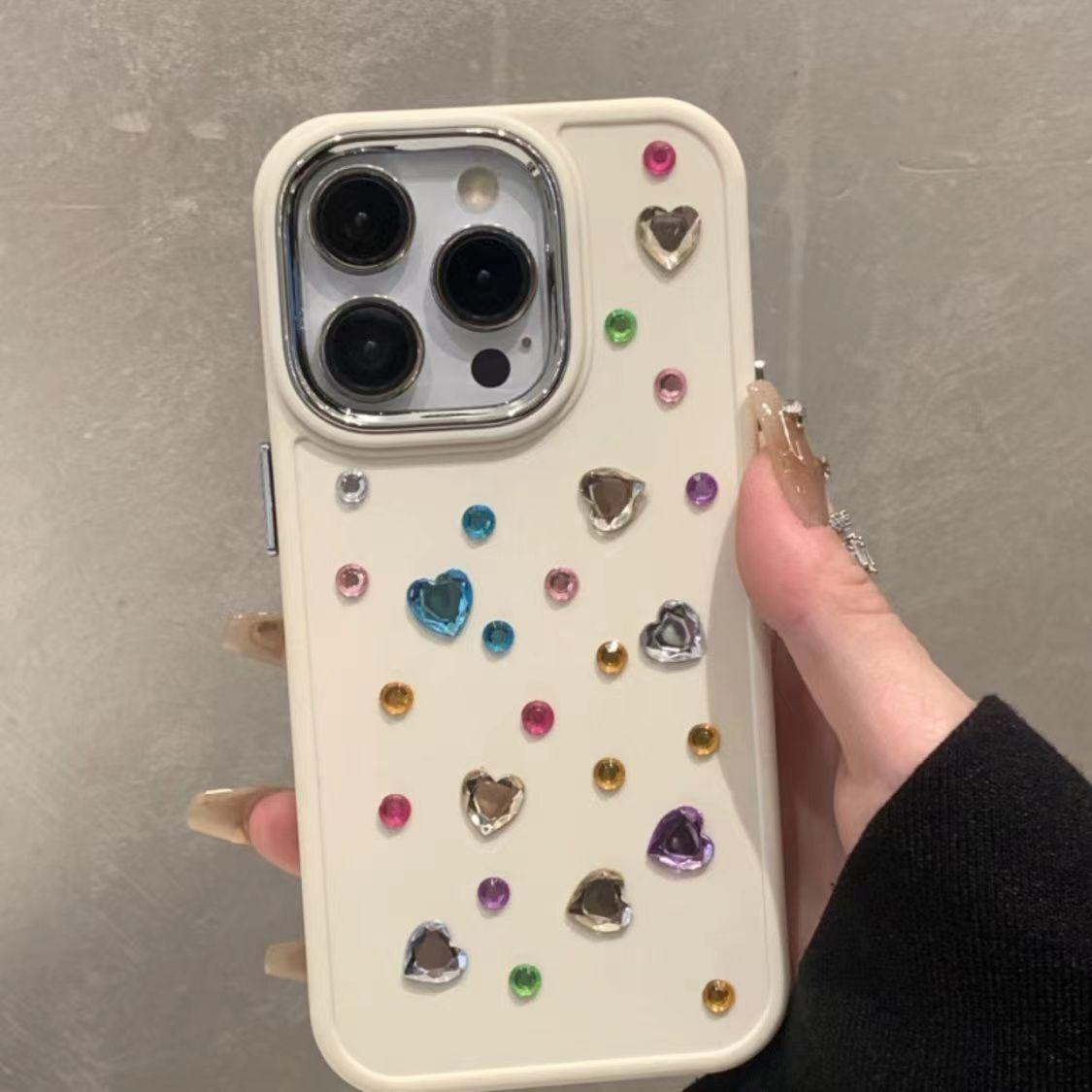 

3D Pearl Bow Knot Phone Case For Iphone 13Pro 14ProMax 11 12 13 14 Pro Max 15 15Pro XR 7 8 Plus 14Pro 13ProMax Cover Soft Fundas For iphone 11