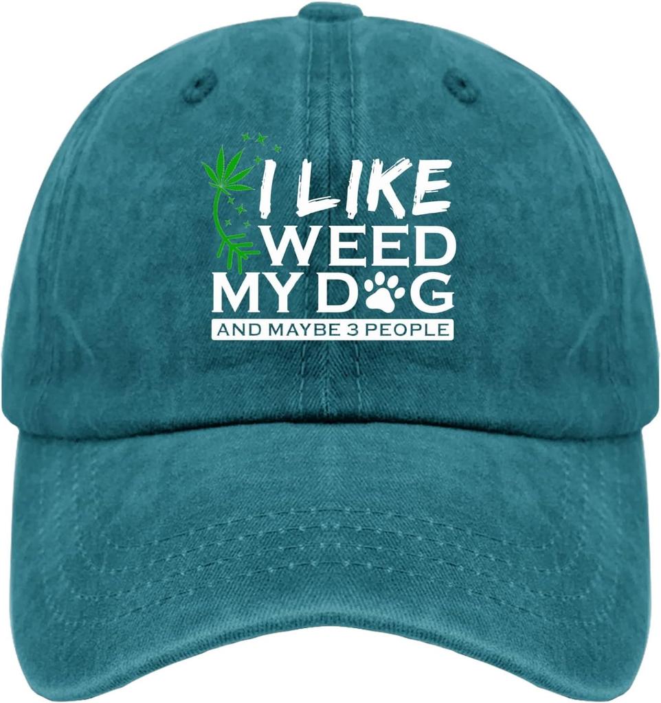 I Like Leaves My Dog And Maybe 3 People Baseball Cap Vintage Polyester Dad Hat Casual Adjustable