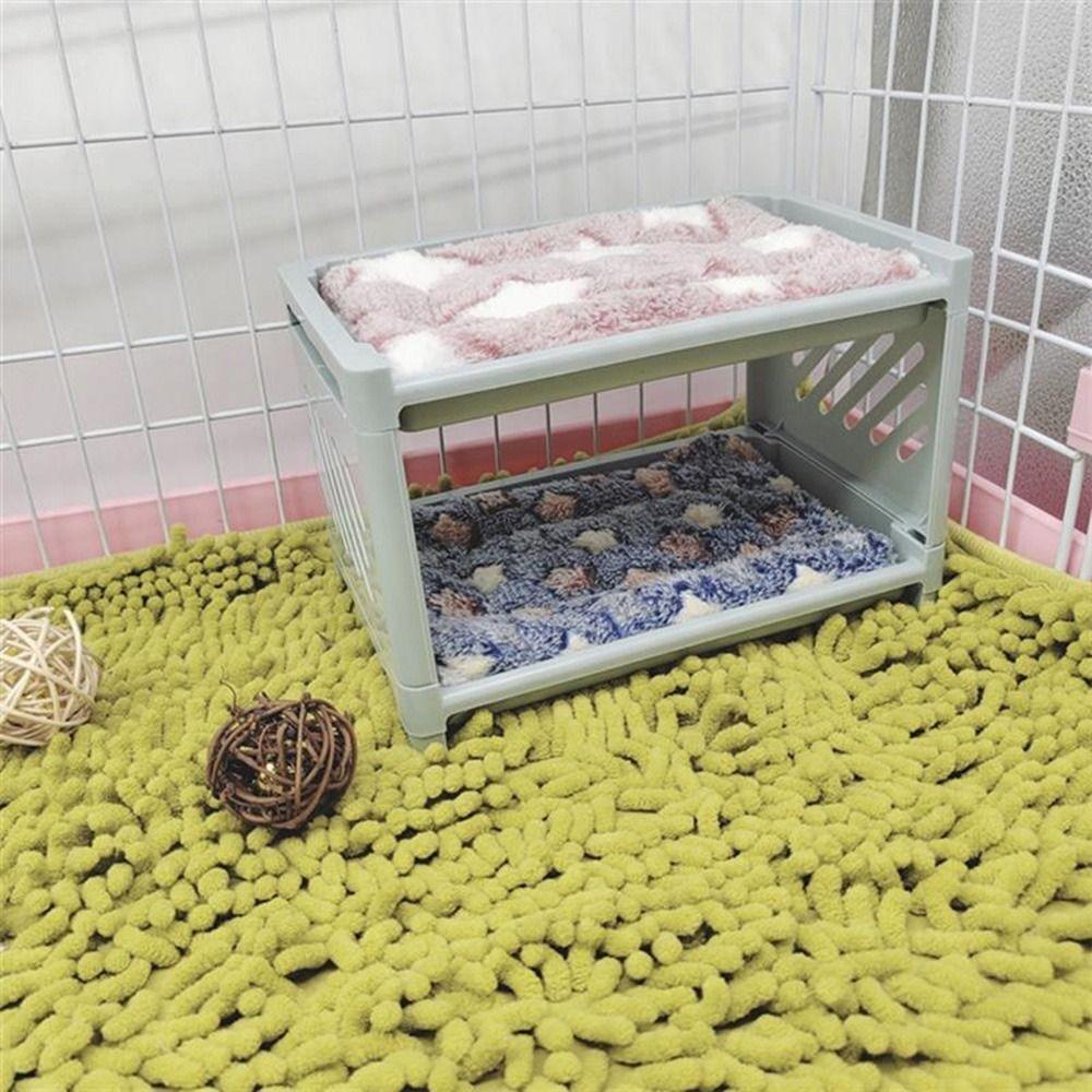 Small Pet Supplies Hideout Corner Guinea Pig Pet Bunk Bed Hamster-Toy Easy To Install