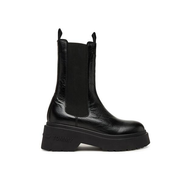 Ботинки челси Tommy Jeans Tjw Chunky Shiny EN0EN02888 Black