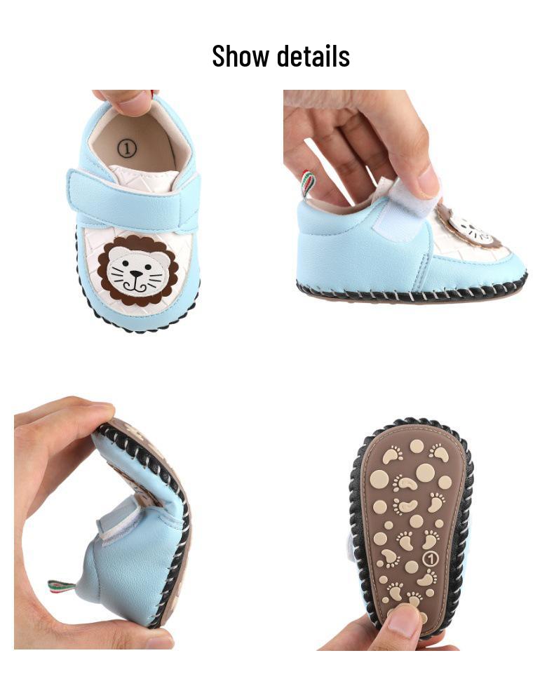 Spring Autumn Cartoon Non-Slip Baby Walker Shoes for 0-1 Years