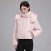Nuovo Cappotto Imbottito con Cappuccio da Donna Invernale, Vestibilità Larga, Cappuccio Staccabile, Caldo alla Moda Versatile Capospalla