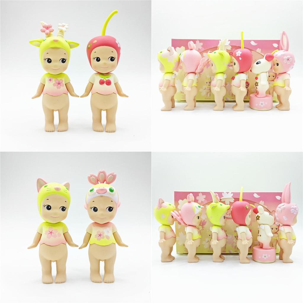 Delightful Pvc Blind Box Angel Figurines Cherry Blossom Series Perfect For Cake Toppers And Heartwarming Valentine's Gifts