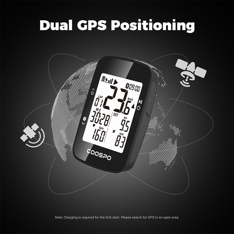 CooSpo BC26S Wireless Bike Computer GPS Speedometer Odometer Waterproof Road Bike MTB Bicycle with Speed/Cadence Sensor