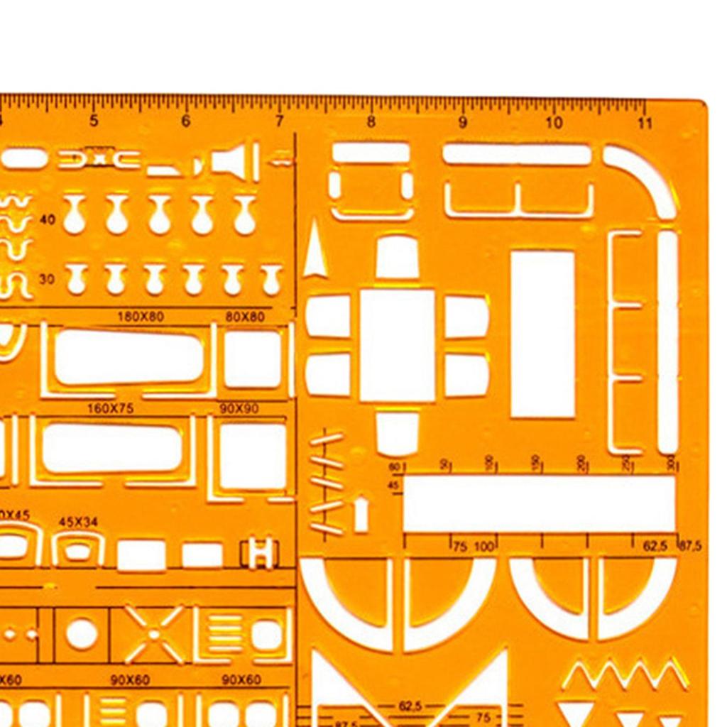 Architectural Templates Stencil Drafting Tools Ruler Building House