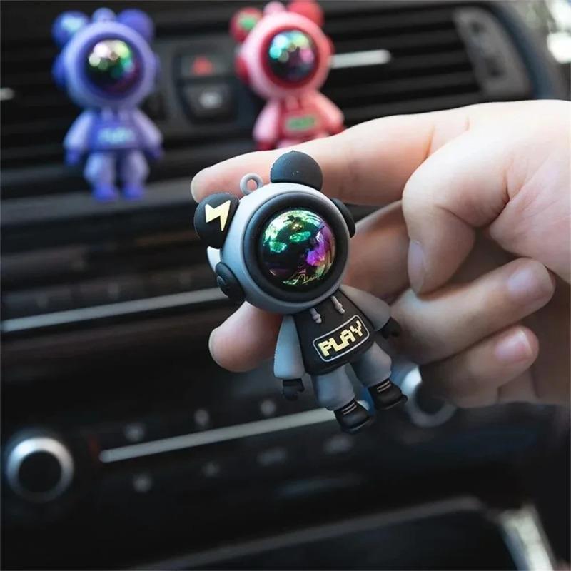 Clip per profumo per presa d'aria per auto Astronauta per cartoni animati Aria condizionata Clip per aromaterapia per presa d'aria Accessori interni per auto Decorazione