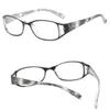 Women Fashionable Reading Glasses Stripes Printed Reading Glasses Anti Blue Light Eyewear Rectangle Presbyopia Eyeglasses
