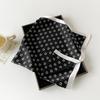 Simulated Silk Silk Scarf Square Scarf Women's Korean Edition Fashion Letter Printed Small Square Scarf Workplace Decoration Scarf
