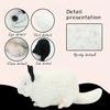 25cm/9.84in Realistico Cincillà Topo Animale Peluche Bambola Ripiena Giocattolo per Bambini Arredamento Scrivania Casa Animali di Peluche Ripieni Per bambini Regalo