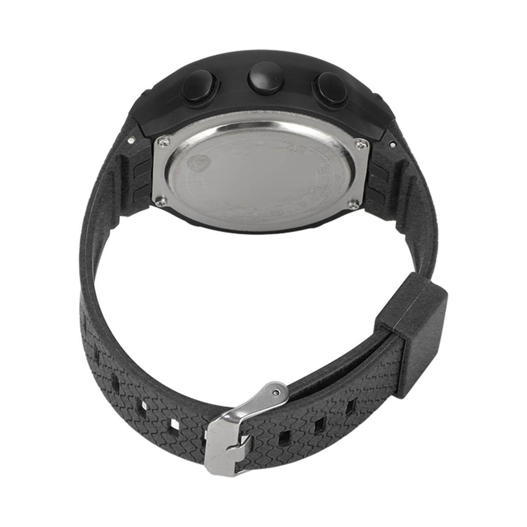 Sports Watch Waterproof LCD Backlight Display Digital Intelligent Watch for Men Running Cycling Daily Black Dial Black