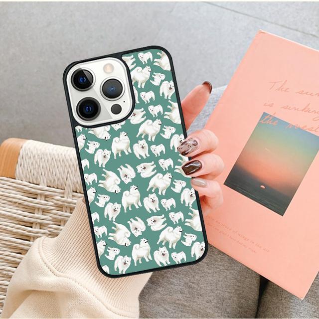 Samoyed Puppy Phone Case for iPhone 17 Air 16 15 14 12 13 PLUS 11 PRO MAX Back Fundas coque Cover Shell