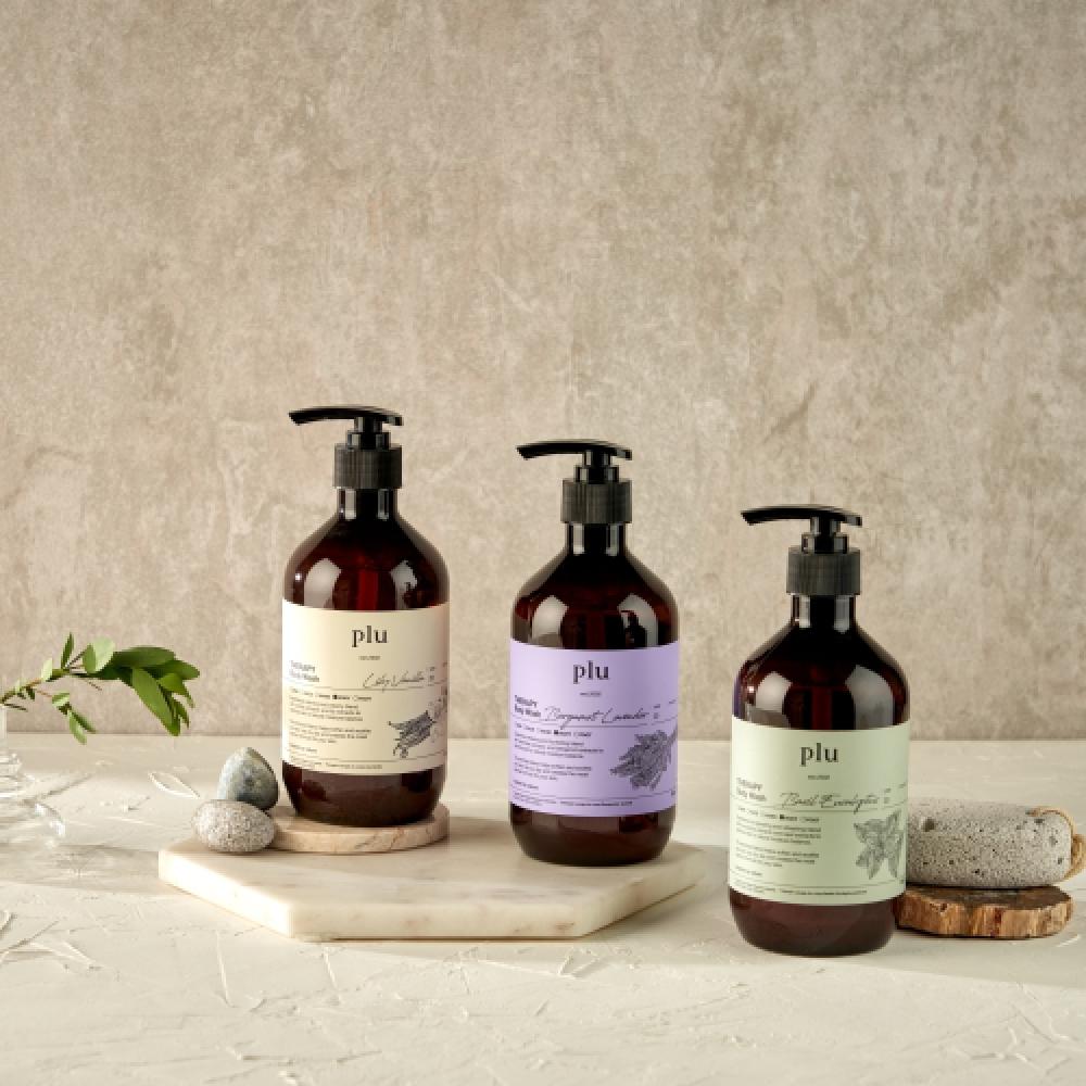 Plu Therapy Body Wash 500g 2 Pcs  Bergamot Lavender 