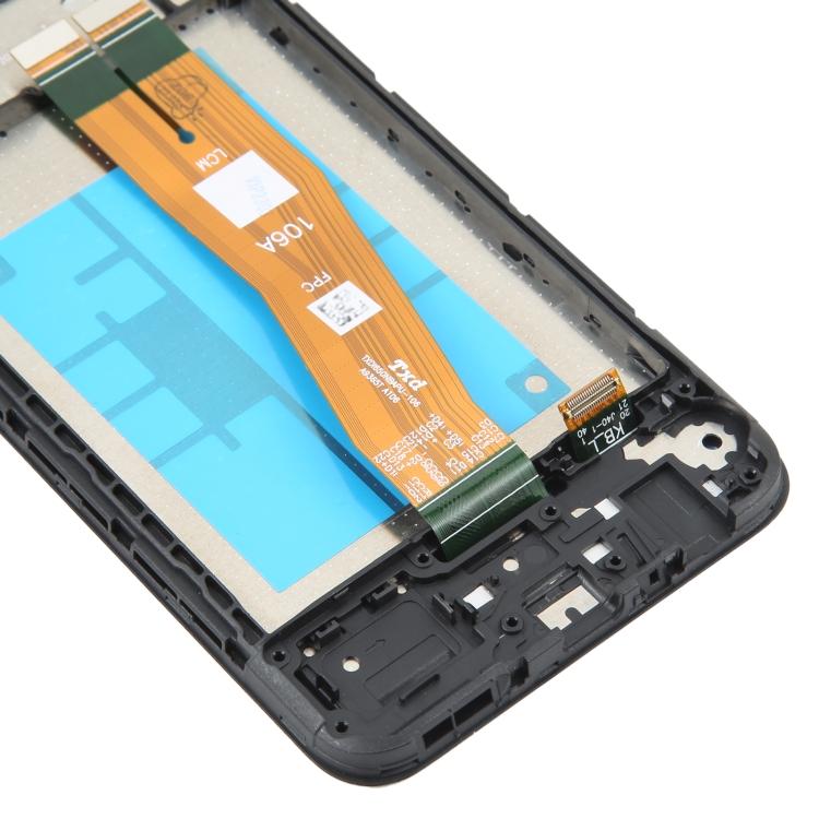Für Samsung Galaxy A04E SM-A042 LCD-Bildschirm Digitizer Komplette Baugruppe mit Rahmen