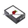 3.5" Raspberry Pi 60FPS Touch Display with ABS Shell, Bracket, Fan, and Heatsink