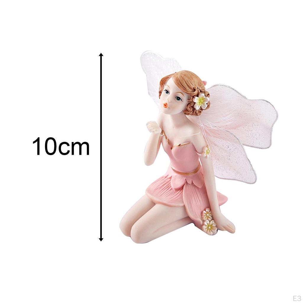 Statue, Birthday Gifts Decorative Elf Girls Handmade resin material art Ornaments, for Home Tabletop