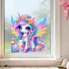 Cartoon Rainbow Unicorn Glass Sticker for Children's Room, Bedroom, Living Room, Study, Window Decoration