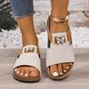 Women'S Retro Thick-Soled Bixson Sandals - Slip-On Open-Toe Beach Slides, Perfect for Vacation Leisure Wear, Holiday Footwear, Open-Toe Shoes.